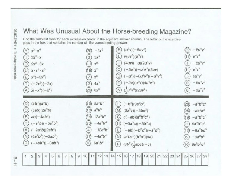 Simplest Form Worksheet