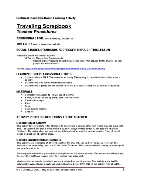 Site and Situation: Right Place at the Right Time Lesson Plan