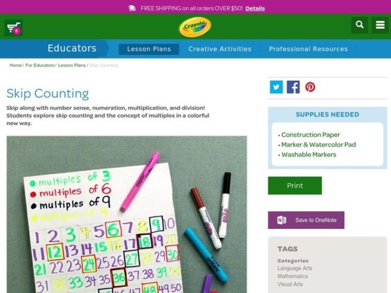 Skip Counting Lesson Plan