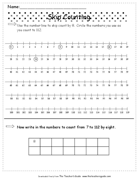 Skip Counting Worksheet