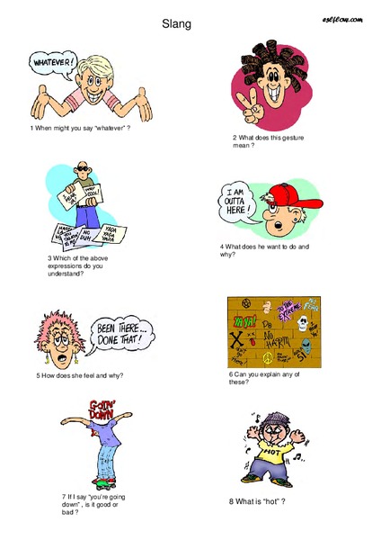 Slang Worksheet