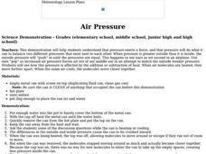 Air Pressure Lesson Plan