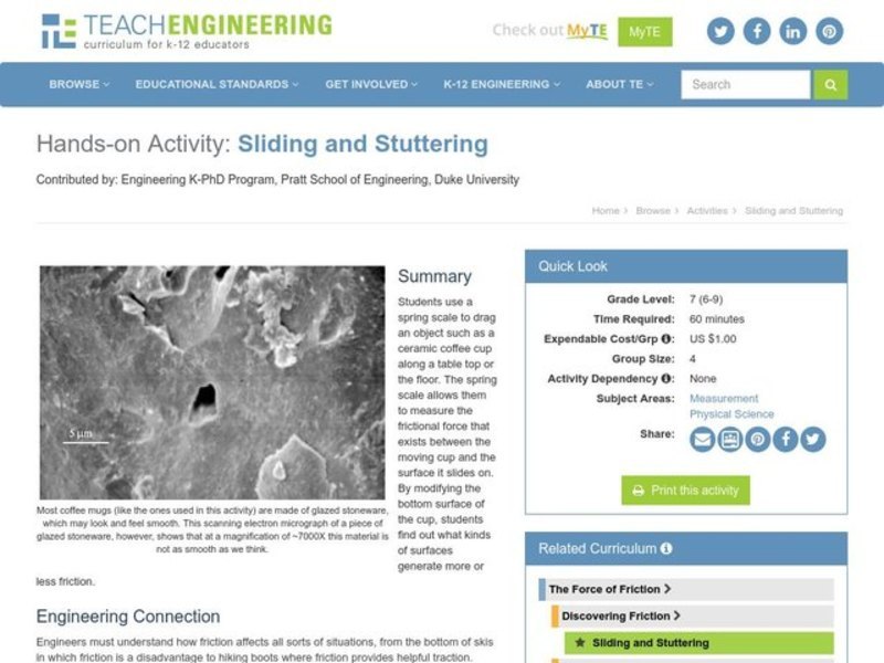 Sliding and Stuttering Lesson Plan