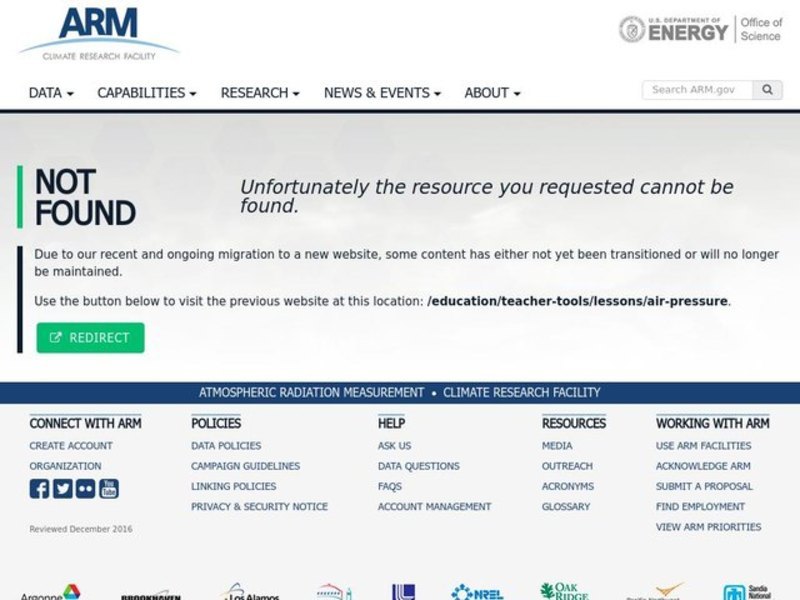 AIR PRESSURE Lesson Plan