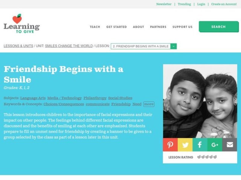 Smiles Change the World Lesson Plan