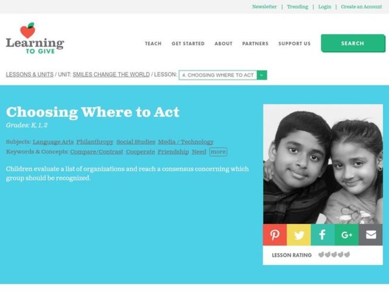 Smiles Change the World Lesson Plan