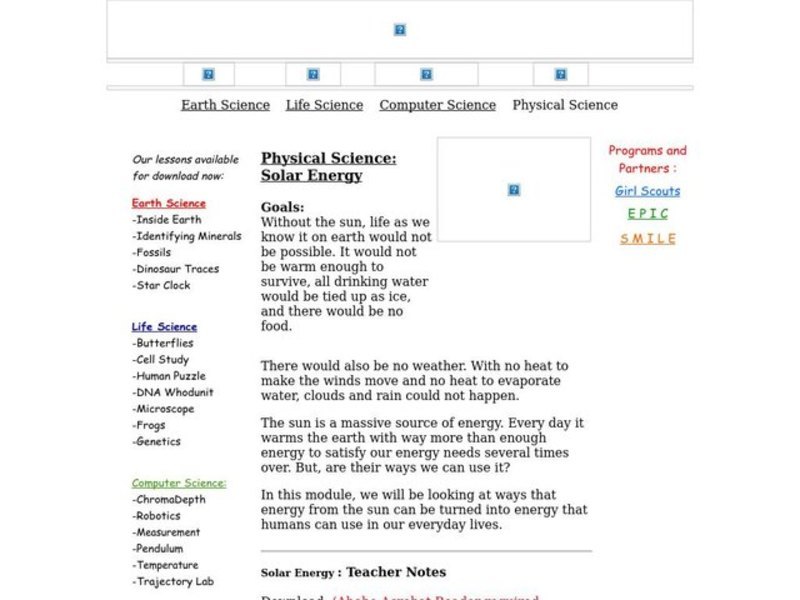 Solar Energy Lesson Plan