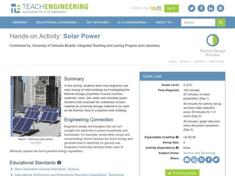 Solar Power Lesson Plan