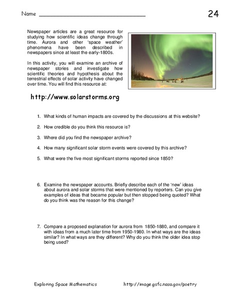 Solar Storms Activity