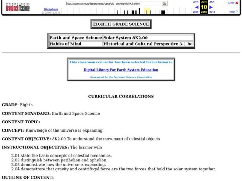 Solar System Lesson Plan