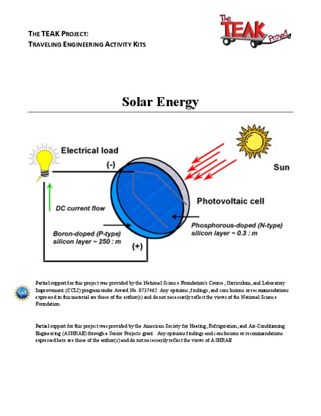 Solar Energy Lesson Plan