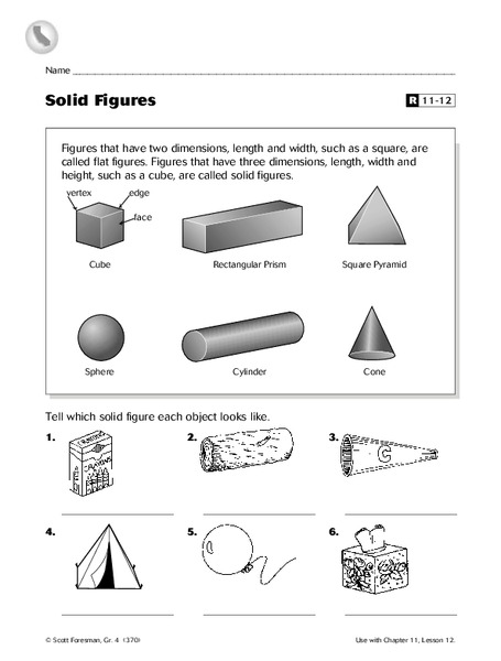 Solid Figures Worksheet