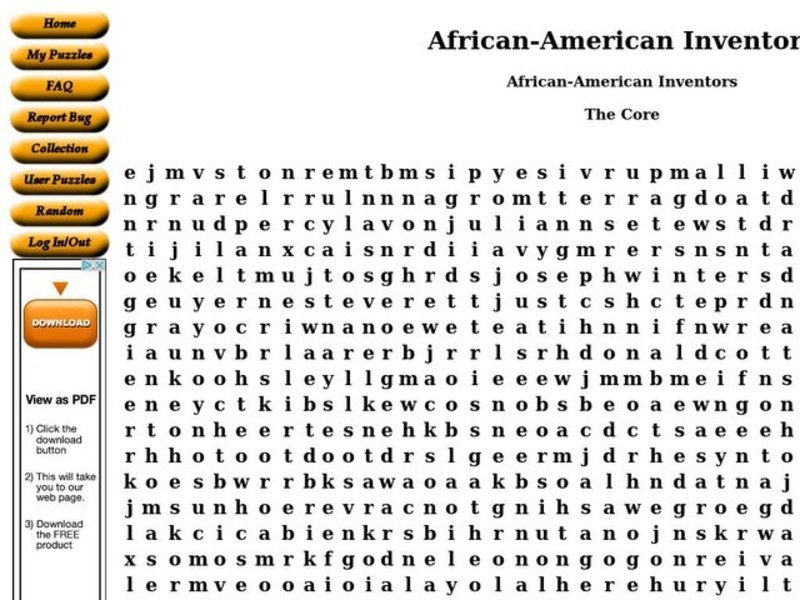 African-American Inventors Worksheet