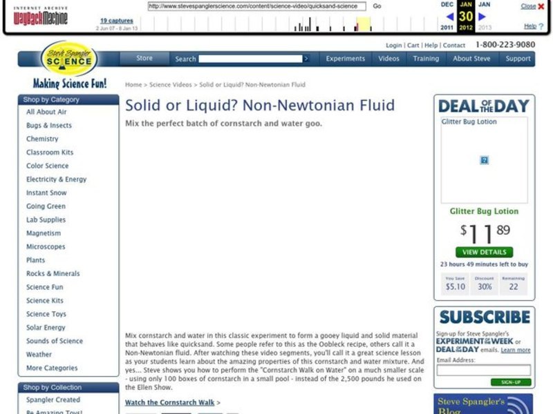 Cornstarch Goo - Cool Science Experiment Instructional Video