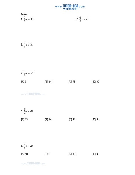 Solve for X Lesson Plan