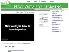 Solving Proportions Instructional Video