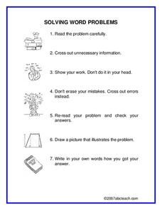 Solving Word Problems Handout