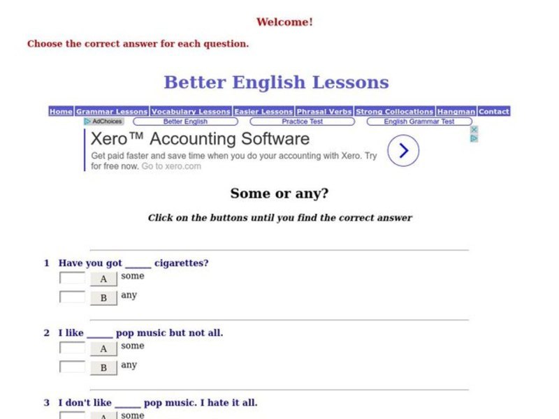 Some or any? Interactive