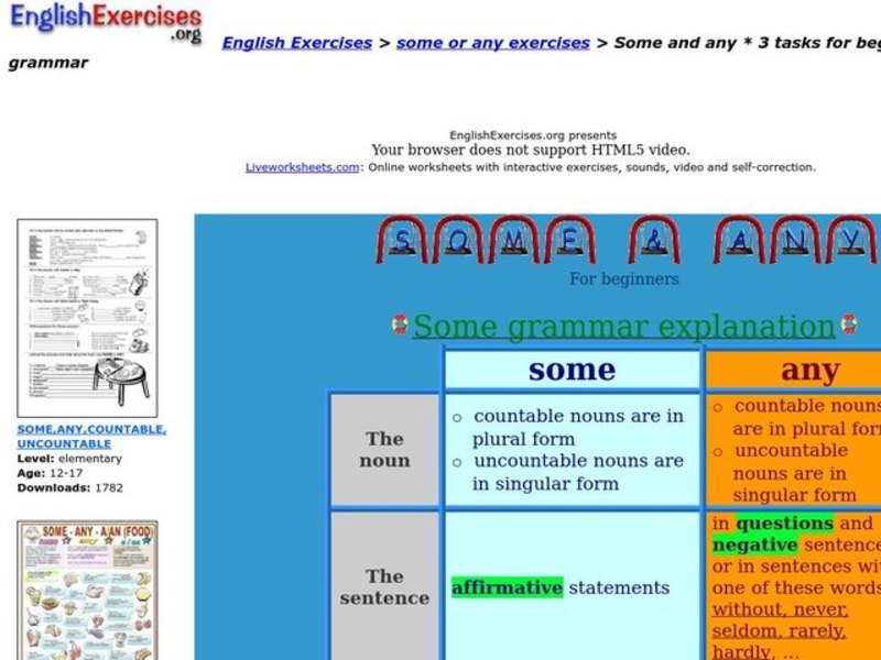 Some or Any? Interactive