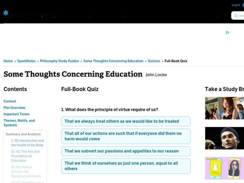 Some Thoughts Concerning Education Interactive