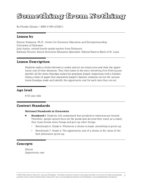 Something from Nothing Lesson Plan