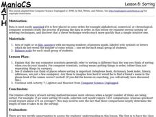 Sorting Lesson Plan