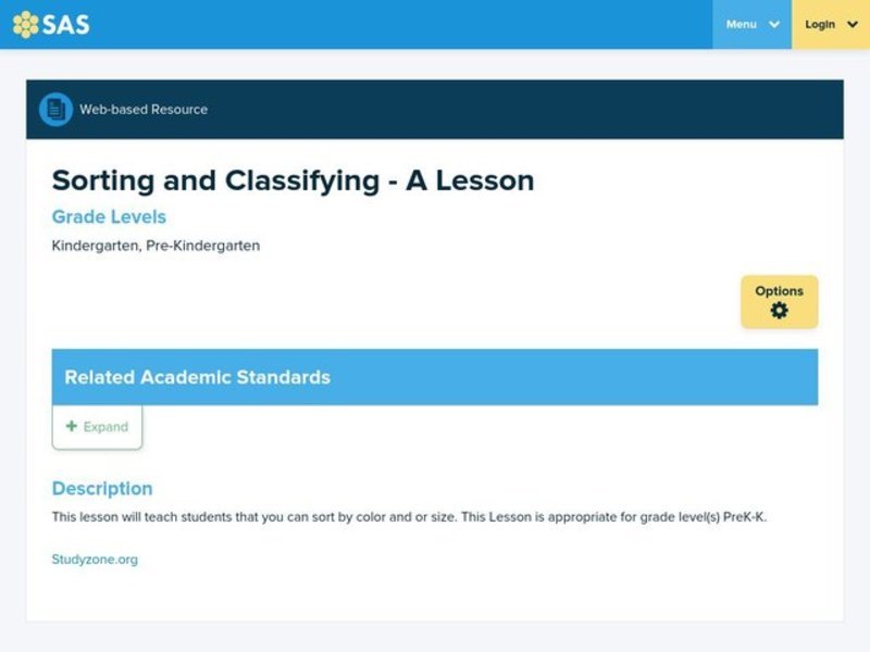 Sorting and Classifying Lesson Plan