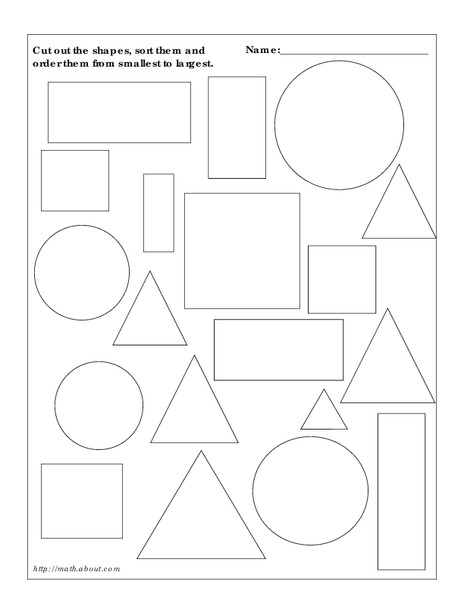 Sorting Shapes Worksheet