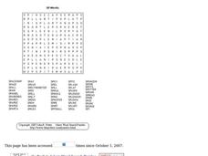 SP Word Search Worksheet