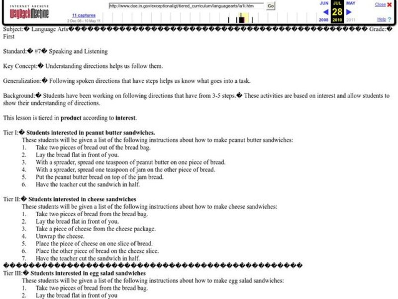 Speaking and Listening Lesson Plan