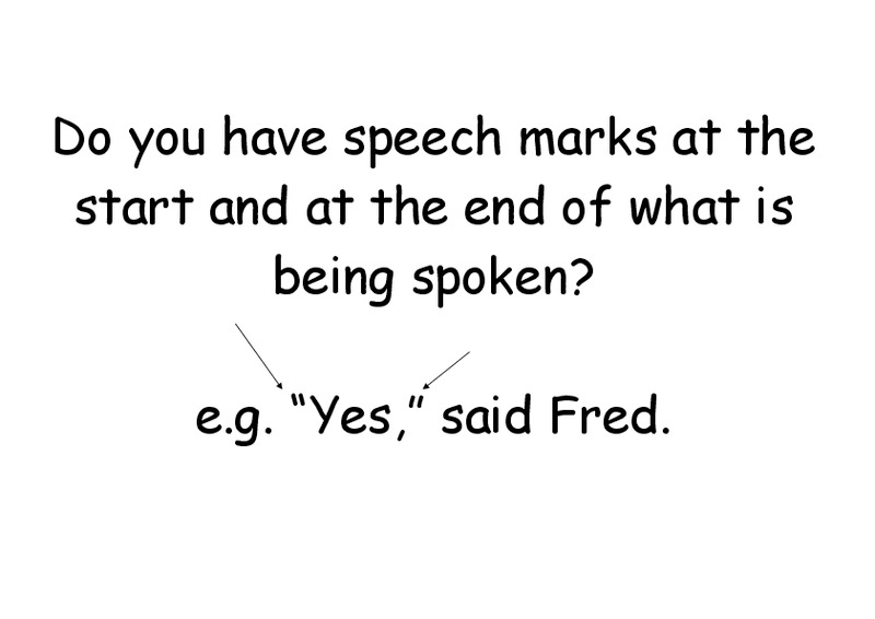 Speech Marks Worksheet
