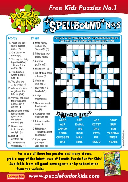 Spellbound Worksheet