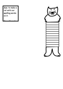 Spelling Practice Worksheet