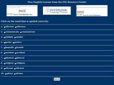 Spelling Quiz Interactive
