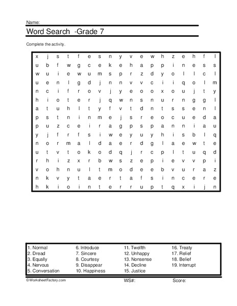 Spelling word search Worksheet