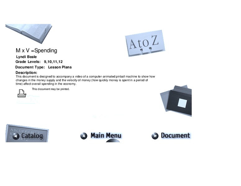 Spending Lesson Plan