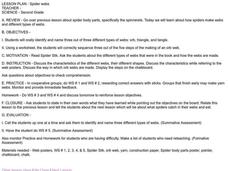 Spider webs Lesson Plan