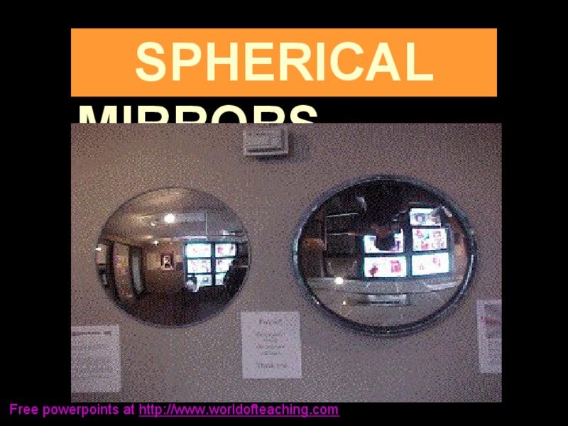 Spherical Mirrors PPT