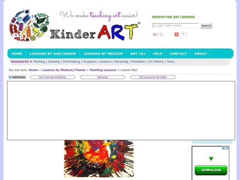Spin Art Lesson Plan