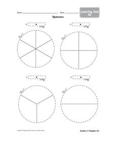 Spinners Worksheet