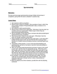 Sportsmanship Lesson Plan