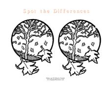 Spot the Differences Worksheet