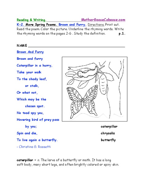 Spring Activities Worksheet