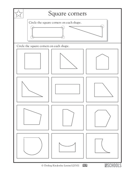 Square Corners Worksheet