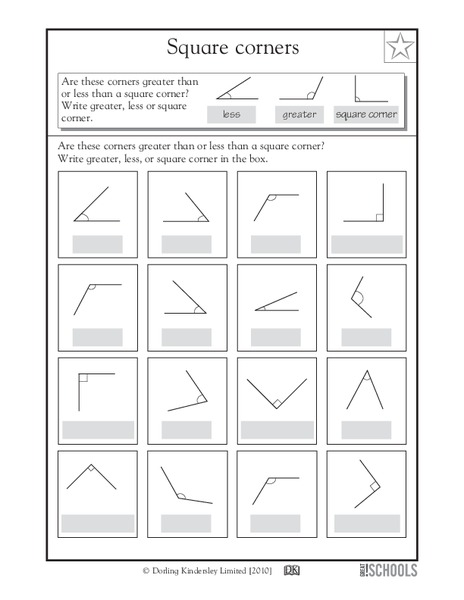 Square Corners Worksheet