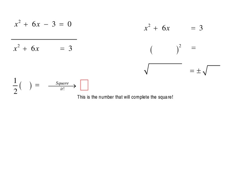 Square Roots Worksheet