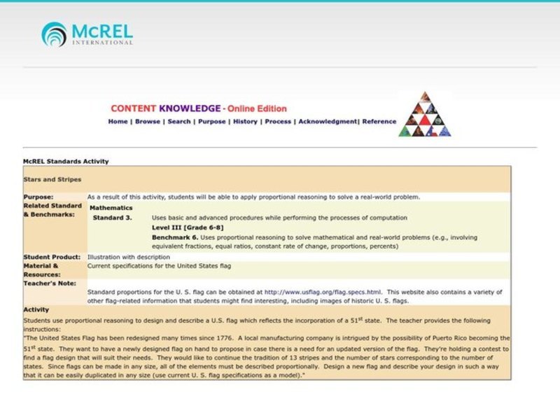 Stars and Stripes Lesson Plan