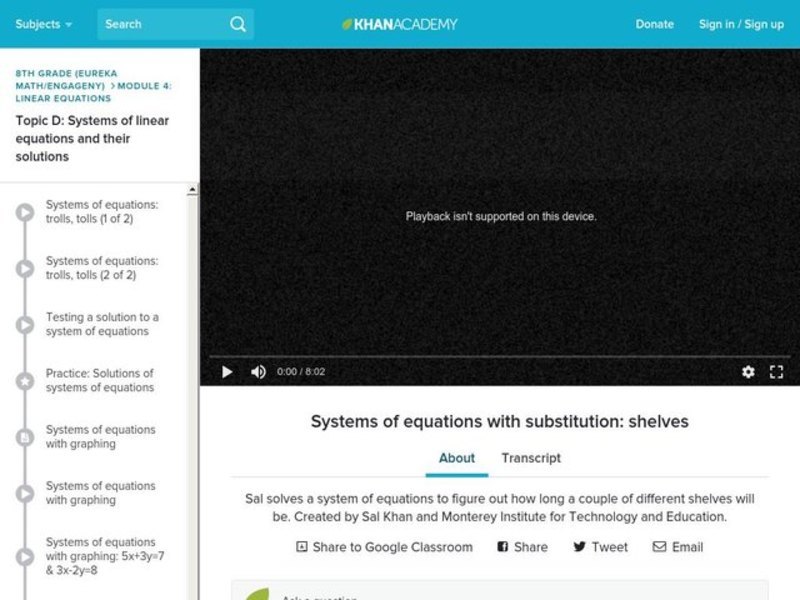 Algebraic Word Problem Instructional Video