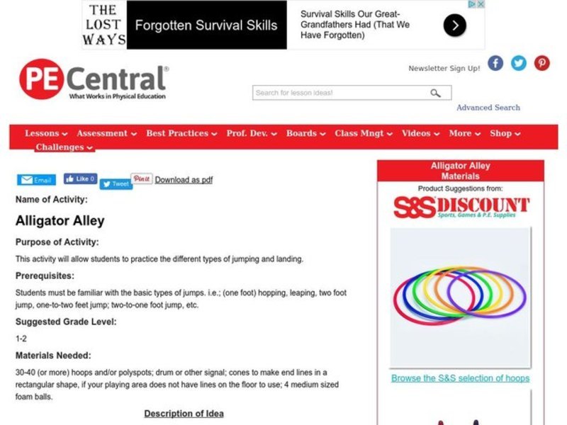 Alligator Alley Lesson Plan