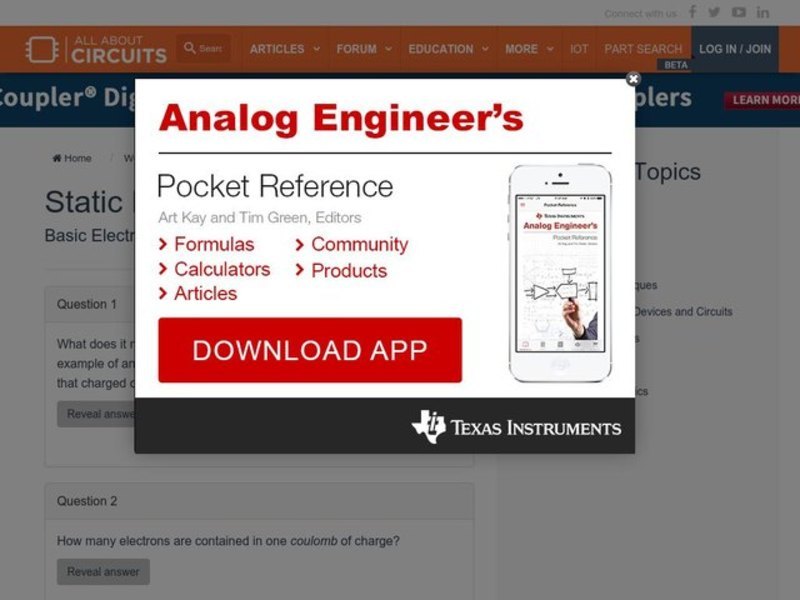 Static Electricity Interactive